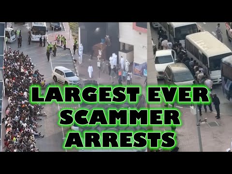 The largest ARREST of scammers in the world!